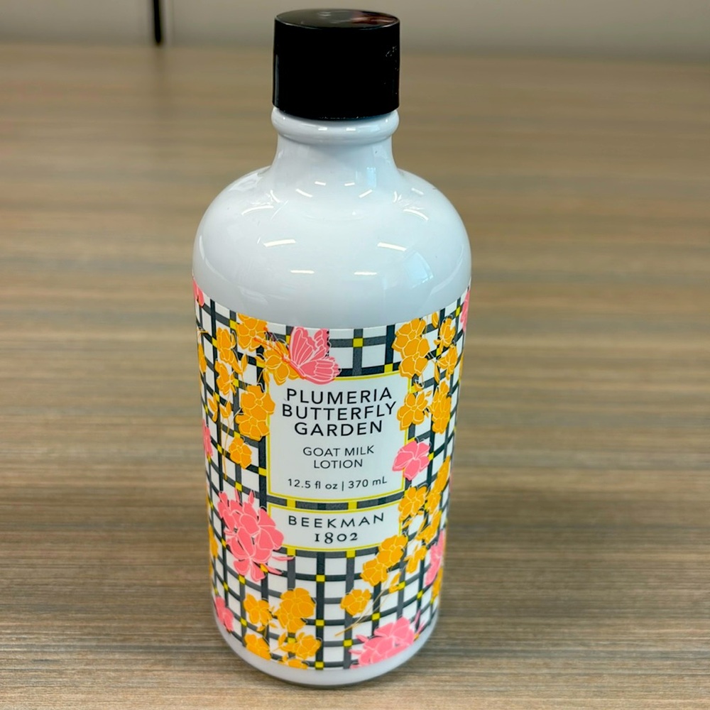 Beekman 1802 Goat Milk Lotion Plumeria Butterfly Garden 12.5 fl. oz